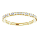18K Yellow 3/8 CTW Diamond Eternity Band Size 6.5