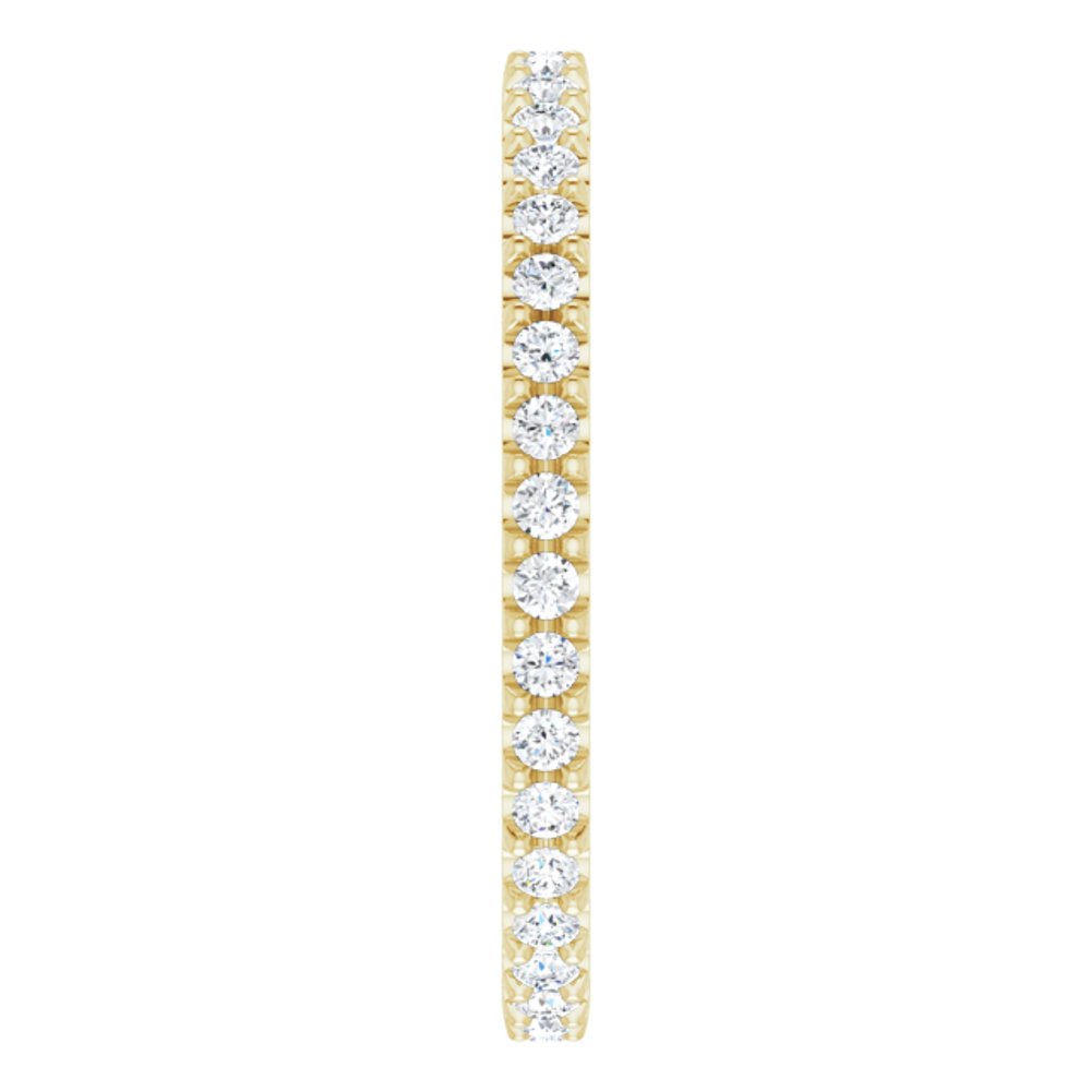 18K Yellow 3/8 CTW Diamond Eternity Band Size 6.5
