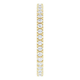 18K Yellow 3/8 CTW Diamond Eternity Band Size 6.5
