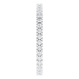 14K White 3/8 CTW Natural Diamond Eternity Band