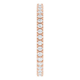 14K Rose 1/3 CTW Natural Diamond Eternity Band