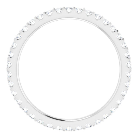 14K White 1/3 CTW Natural Diamond Eternity Band