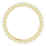 14K Yellow 5/8 CTW Lab-Grown Diamond  Eternity Band Size 6