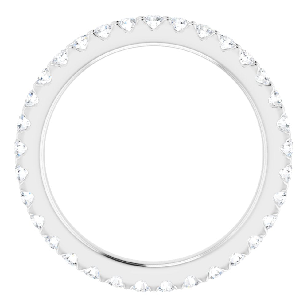 14K White 5/8 CTW Natural Diamond Eternity Band