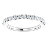 14K White 5/8 CTW Natural Diamond Eternity Band