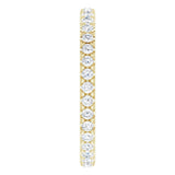 14K Yellow 5/8 CTW Lab-Grown Diamond  Eternity Band