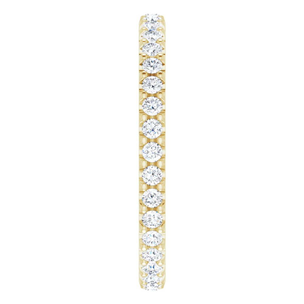 14K Yellow 5/8 CTW Lab-Grown Diamond  Eternity Band