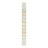 14K Yellow 5/8 CTW Lab-Grown Diamond  Eternity Band