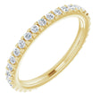 14K Yellow 5/8 CTW Lab-Grown Diamond  Eternity Band Size 6