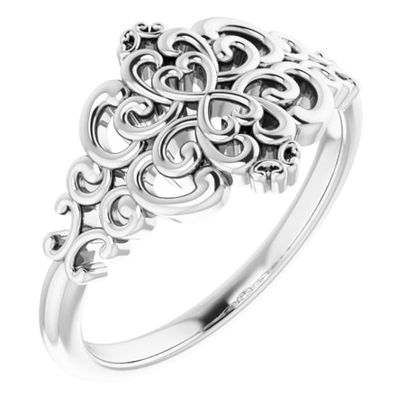 Sterling Silver Vintage-Inspired Ring