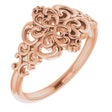 14K Rose Vintage-Inspired Ring