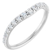 Platinum 1/3 CTW Lab-Grown Diamond Graduated Contour Band