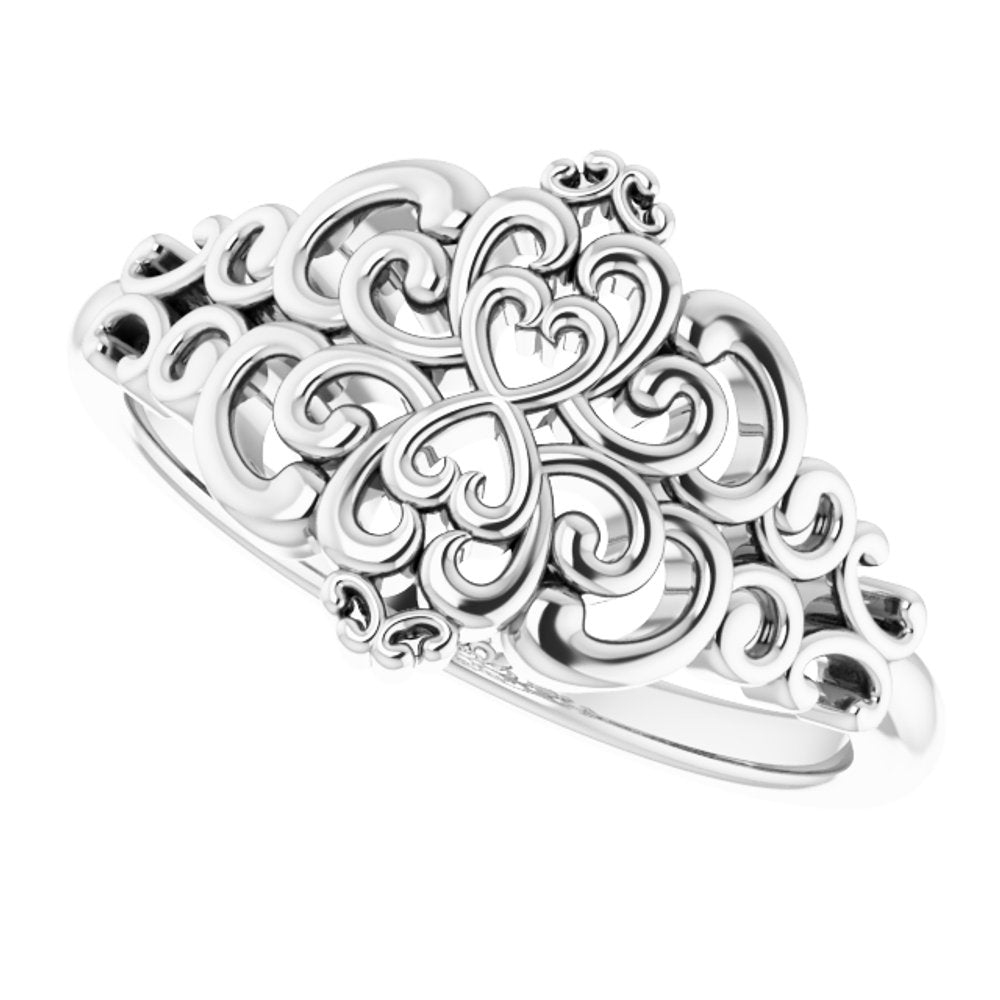 Sterling Silver Vintage-Inspired Ring