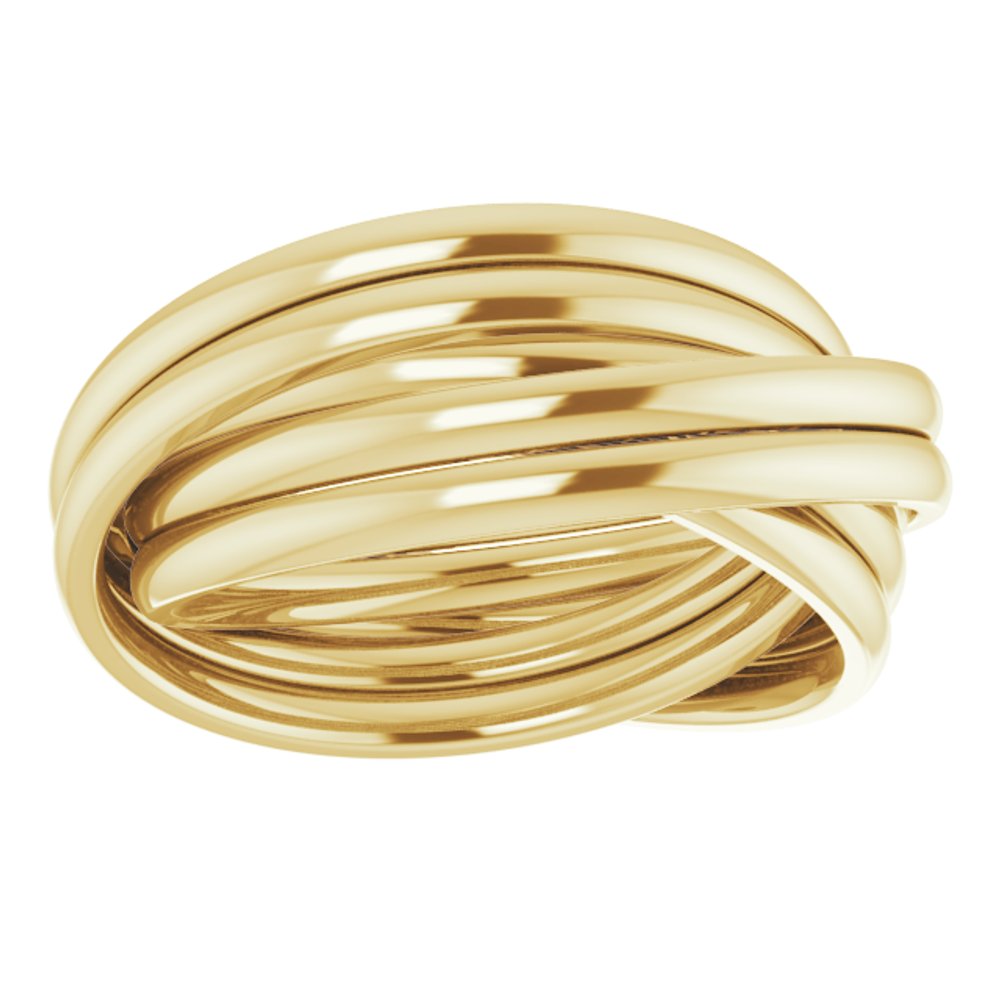 14K Yellow Gold Six-Piece Rolling Band Size 6