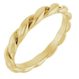14K Yellow Gold 2.8 mm Rope Band Size 7