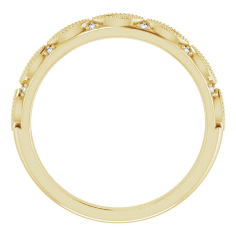 14K Yellow 1/8 CTW Natural Diamond Anniversary Band