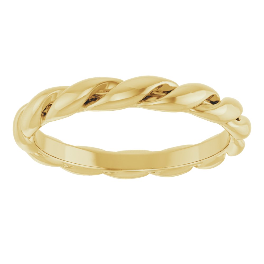 14K Yellow Gold 2.8 mm Rope Band Size 7