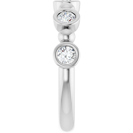 14K White Gold 1/2 CTW Lab-Grown Diamond  Anniversary Band