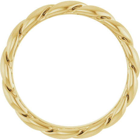 14K Yellow Gold 2.8 mm Rope Band Size 7