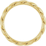14K Yellow Gold 2.8 mm Rope Band Size 7