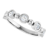 14K White Gold 1/2 CTW Lab-Grown Diamond  Anniversary Band