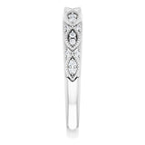 14K White 1/8 CTW Natural Diamond Anniversary Band