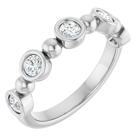 14K White Gold 1/2 CTW Lab-Grown Diamond  Anniversary Band