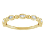 14K Yellow Gold 1/5 CTW Natural Diamond Anniversary Band