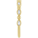 14K Yellow Gold 1/5 CTW Natural Diamond Anniversary Band