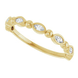 14K Yellow Gold 1/5 CTW Natural Diamond Anniversary Band