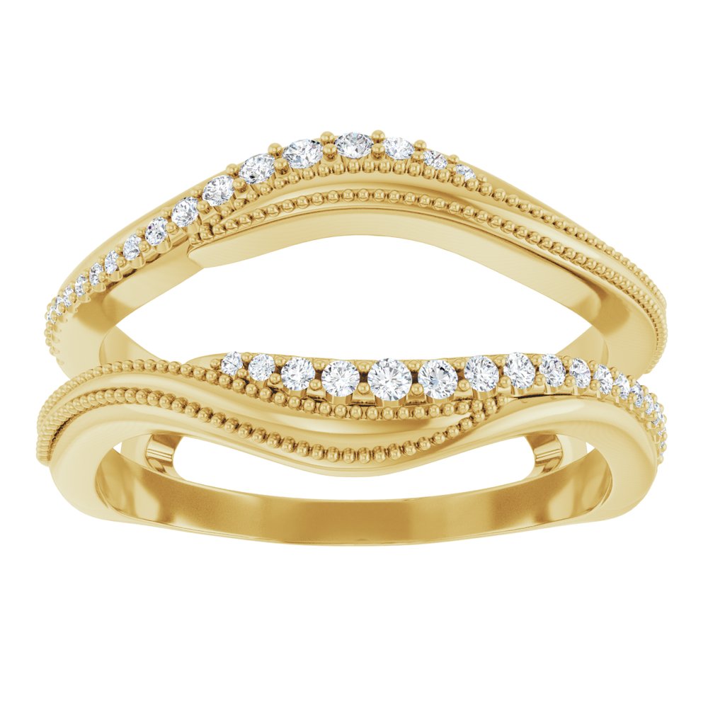 14K Yellow 1/6 CTW Natural Diamond Ring Guard