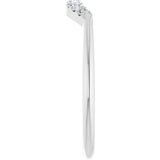 14K White 1/8 CTW Natural Diamond Contour Band