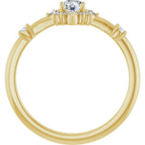 14K Yellow 3/8 CTW Natural Diamond Ring