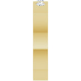 14K Yellow 1/5 CTW Natural Diamond Three-Stone Flat Band