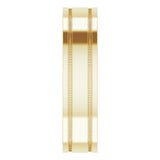 14K Yellow Gold 5 mm Milgrain Grooved Comfort-Fit Flat Band Size 7.5