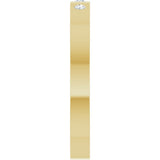 14K Yellow .04 CTW Natural Diamond Three-Stone Flat Band