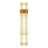 14K Yellow Gold 4 mm Milgrain Grooved Comfort-Fit Flat Band Size 7
