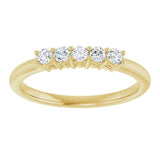 14K Yellow 1/4 CTW Natural Diamond Anniversary Band