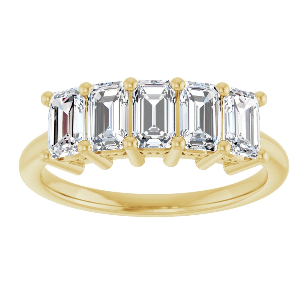 14K Yellow Gold 1 3/4 CTW Lab-Grown Diamond Anniversary Band