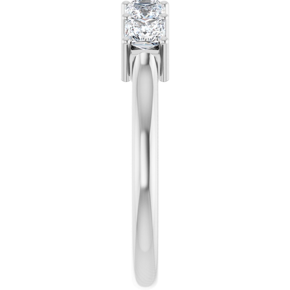 Platinum 1 CTW Natural Diamond Anniversary Band