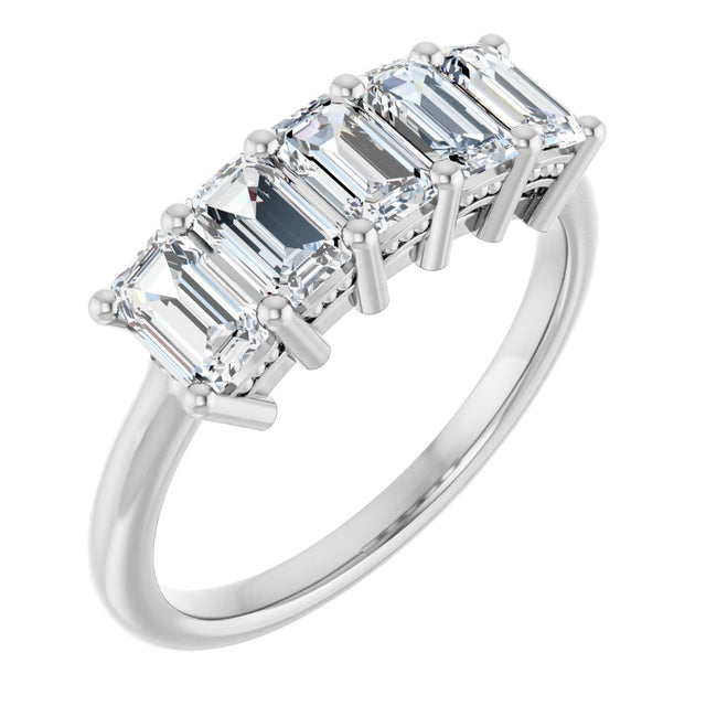 14K White Gold 1 3/4 CTW Lab-Grown Diamond Anniversary Band