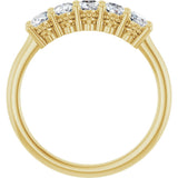 14K Yellow Gold 9/10 CTW Lab-Grown Diamond Anniversary Band