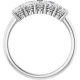 14K White 9/10 CTW Lab-Grown Diamond Anniversary Band