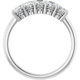 14K White Gold 9/10 CTW Lab-Grown Diamond Anniversary Band