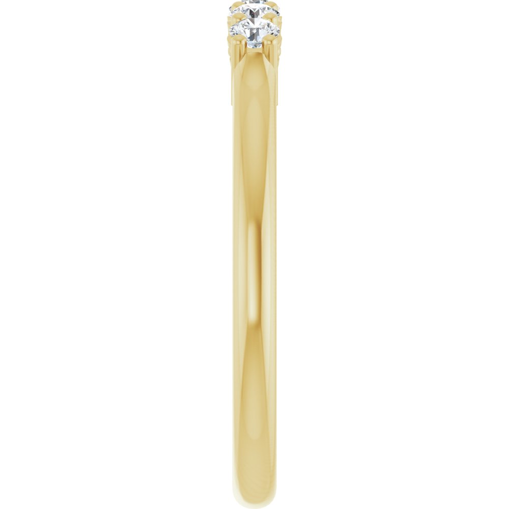 14K Yellow 1/4 CTW Natural Diamond Anniversary Band