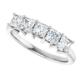 Platinum 1 CTW Natural Diamond Anniversary Band