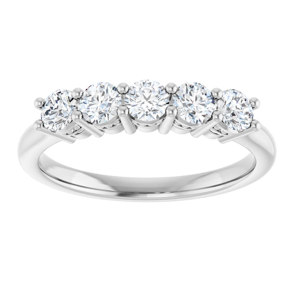 14K White Gold 1/2 CTW Lab-Grown Diamond  Anniversary Band