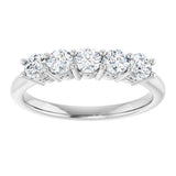14K White Gold 1/2 CTW Lab-Grown Diamond  Anniversary Band