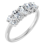 14K White Gold 9/10 CTW Lab-Grown Diamond Anniversary Band