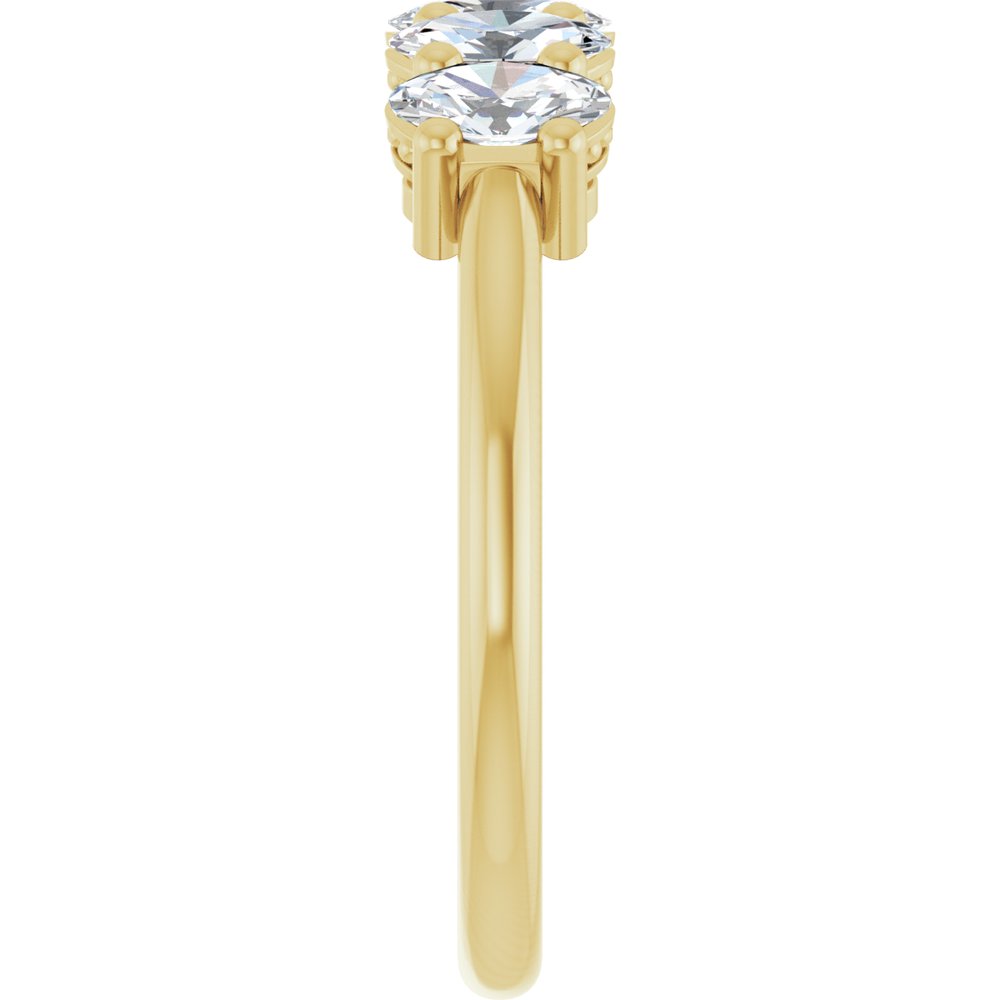 14K Yellow 9/10 CTW Lab-Grown Diamond Anniversary Band